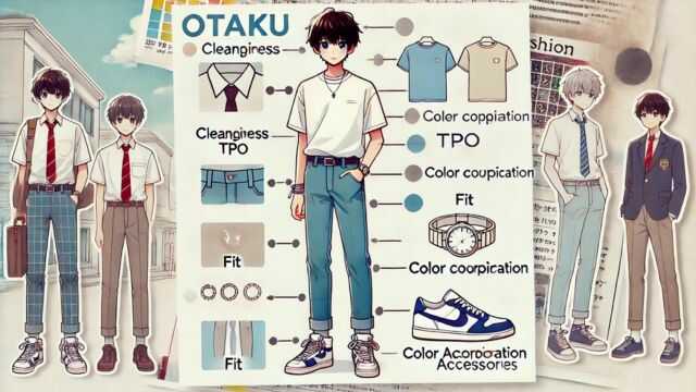 オタク中学生男子のダサいファッションを卒業